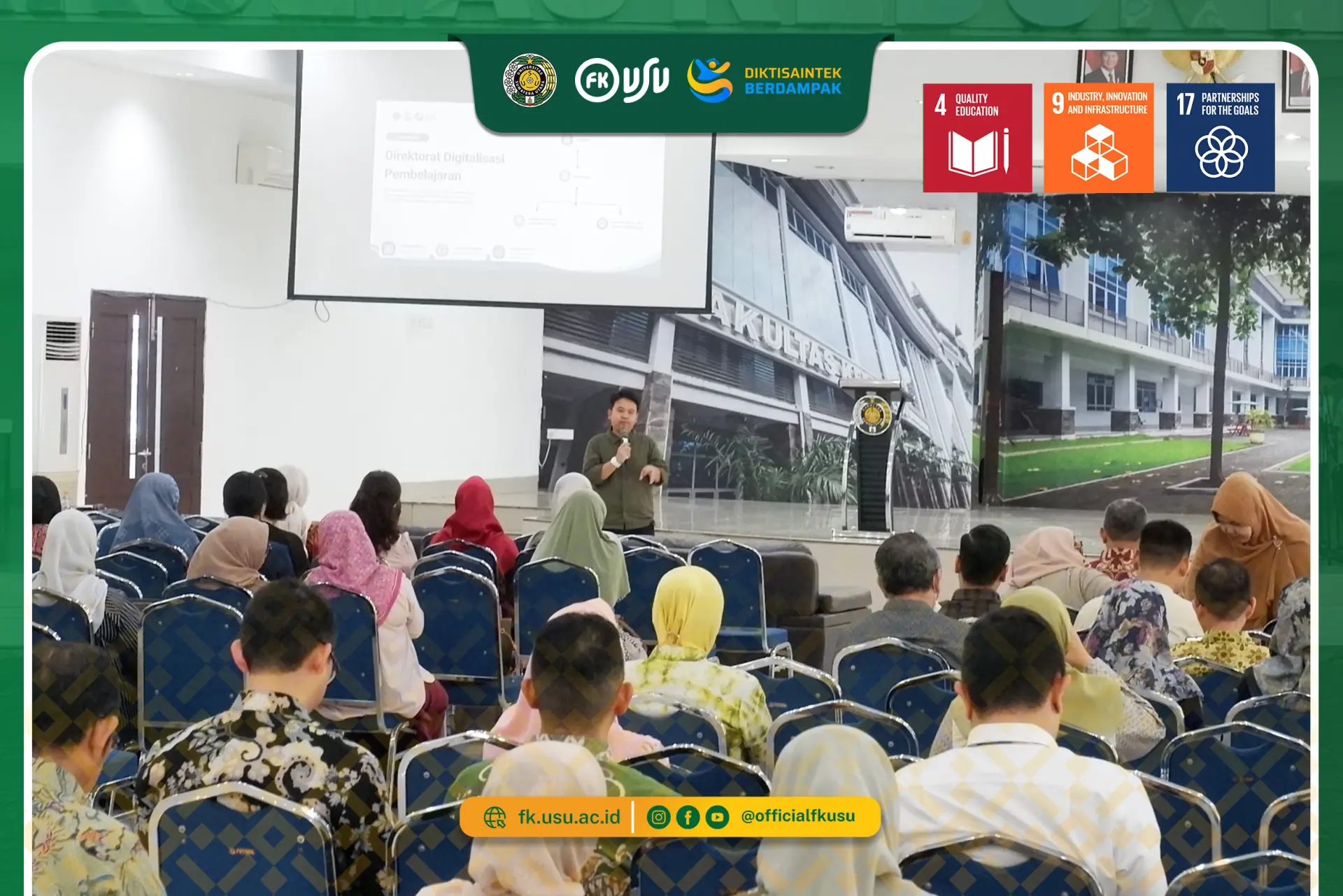 DitDP Gelar Workshop Dasar Penggunaan LMS USU untuk Perkuat Transformasi Digital Pembelajaran